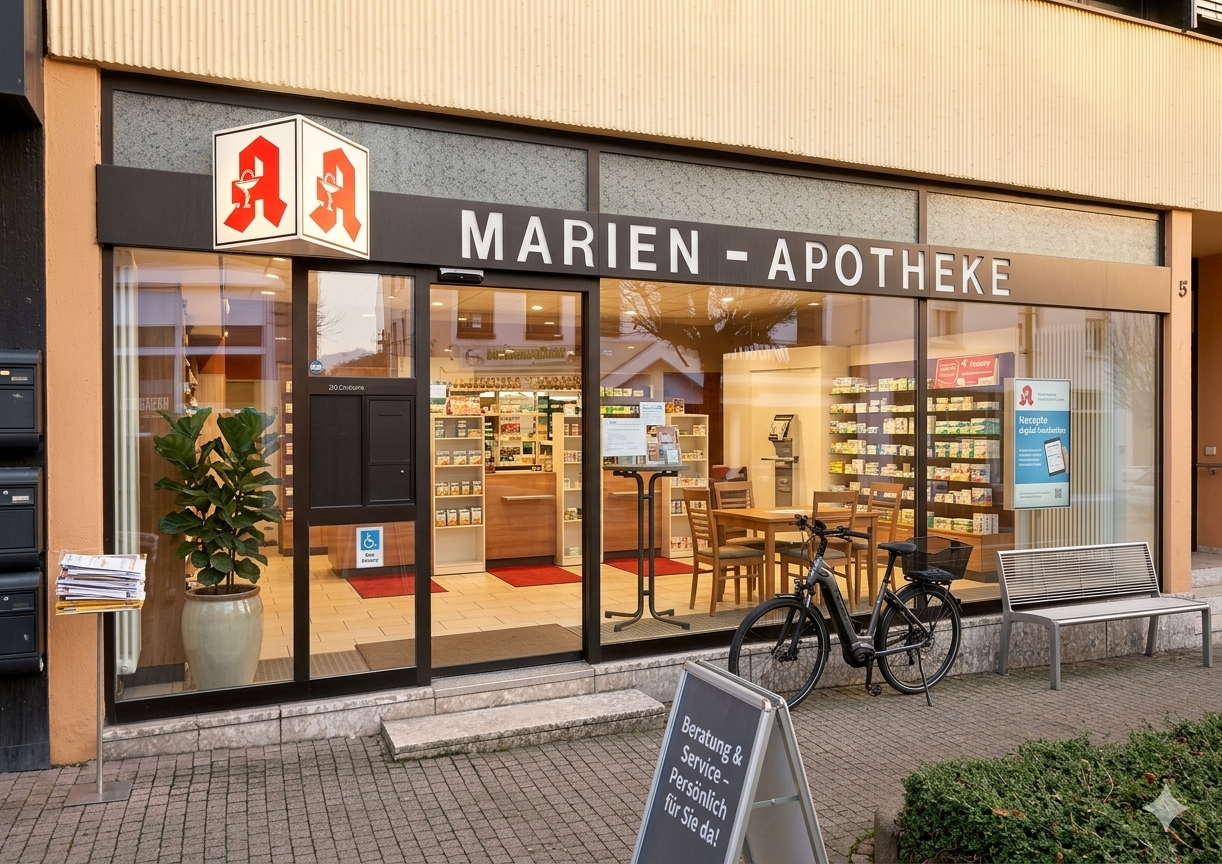Außenansicht der Marien-Apotheke Quierschied