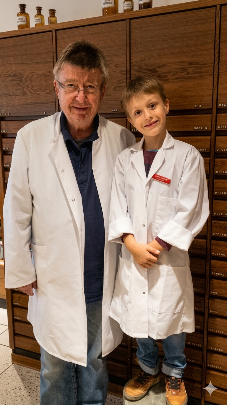 Apotheker-Tradition in der Marien-Apotheke — zwei Generationen im weißen Kittel